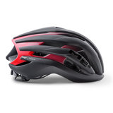 MET trenta mips black zwart rood racefiets helm - racefiets helm van 225 gram zijkant