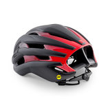 MET trenta mips black zwart rood racefiets helm - racefiets helm van 225 gram achter