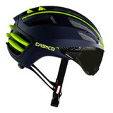 casco speedairo blauw geel race fiets helm met vizier 04.5015