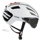 casco speedairo wit race fiets helm met vizier anti scratch carbonic 04.5026