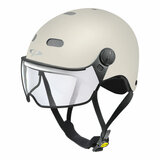 cp270710_cp carachillo e bike helm creme-wit - beste fietshelm met vizier voor brildragers