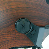 cp carachillo fietshelm e bike bruin met hout- detail vizier