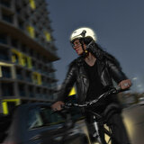 cp270810_cp carachillo e bike helm wit magic fluorisend - fietshelm e bike met verlichting