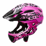 cratoni c-maniac pro leo pink glossy - mtb helm full face - mountainbike helm