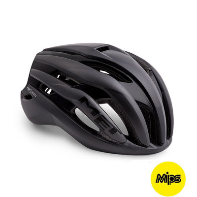 MET Trenta mips zwart racefiets helm - slechts 225 gram! - kan ook met verlichting