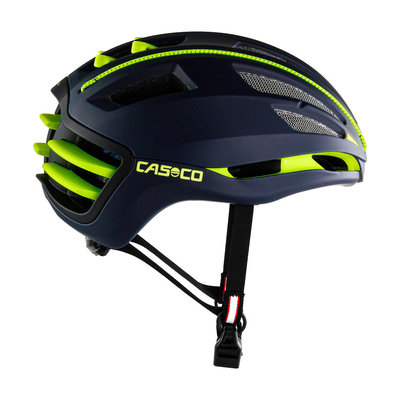 Casco SPEEDAIRO 2 blauw-geel - kan met vizier! - Pedelec helm - Racefietshelm - Schaatshelm