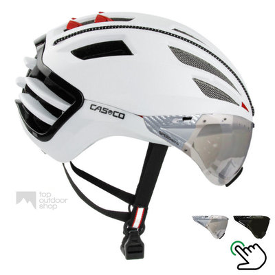 Casco Speedairo 2 wit + carbonic vizier (keuze uit 2)- met GRATIS montage!