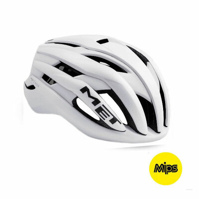 MET Trenta mips wit racefiets helm - slechts 225 gram! - kan ook met verlichting