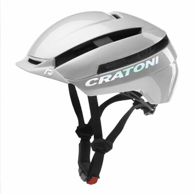 Cratoni C-Loom 2.0 wit shiny e-bike helm - Fietshelm met verlichting