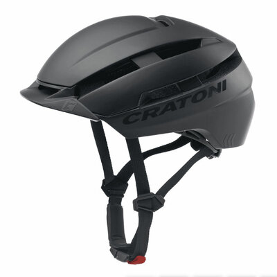 Cratoni C-Loom 2.0 zwart mat e-bike helm - Maat 52-57 - Fietshelm met verlichting