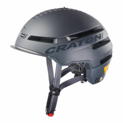 Cratoni Smartride 1.2 zwart - Pedelec helm met Speakers, Verlichting en App - Kan met Vizier!