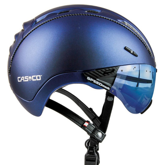 Casco Roadster Plus Navy Metallic e bike helm - Met Casco Speedmask Ocean Vizier