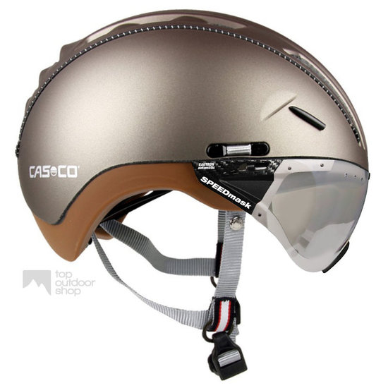 Casco Roadster Olive e bike helm + vautron vizier (meekleurend) - Gratis montage! afbeelding