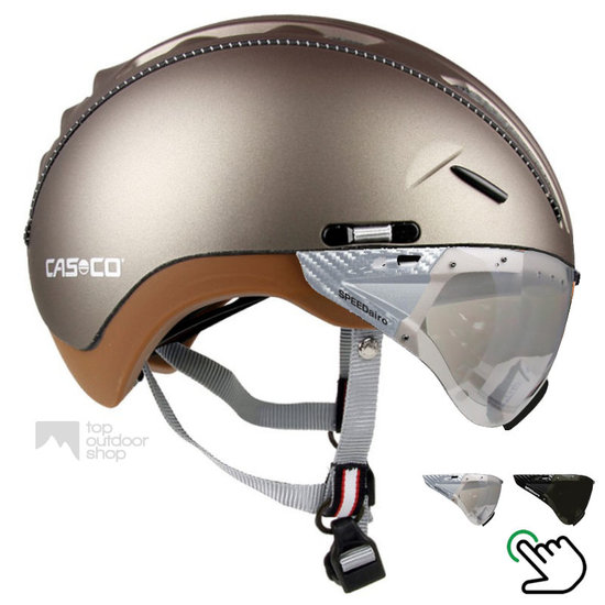Casco Roadster Olive e bike helm + carbonic vizier (keus uit 2) - Gratis montage! afbeelding