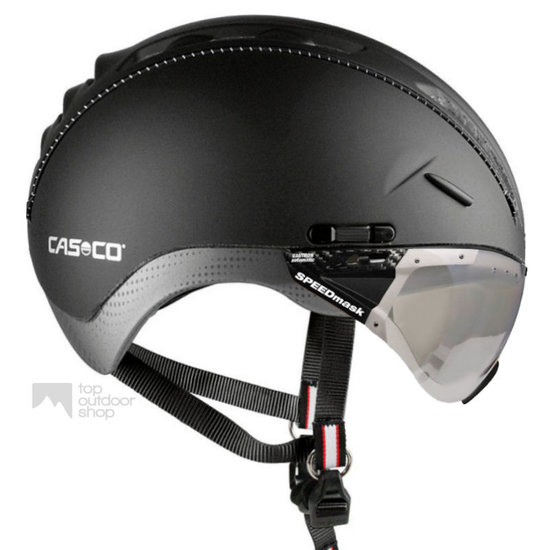 Casco Roadster zwart e bike helm + vautron vizier (meekleurend) - Gratis montage! afbeelding