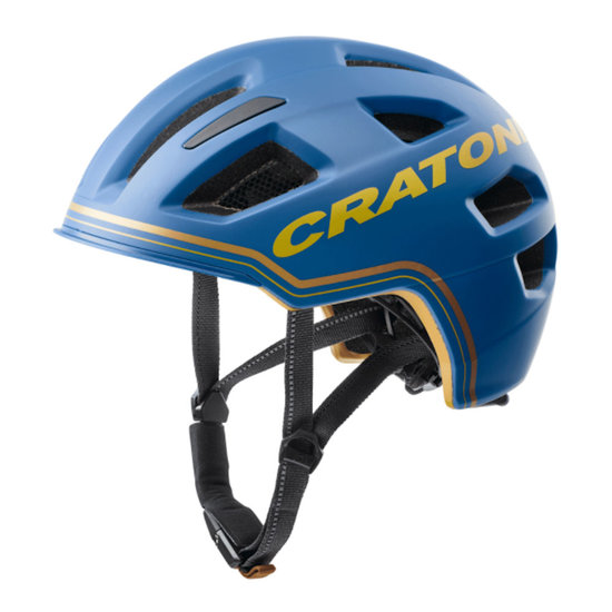 Fietshelm E bike helm - Cratoni C-Pure Blauw goud Mat - fietshelm kan met verlichting