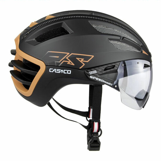 Casco SPEEDAIRO 2 RS Amber Fury - Vautron (☁/☀) vizier - Schaatshelm & Racefietshelm