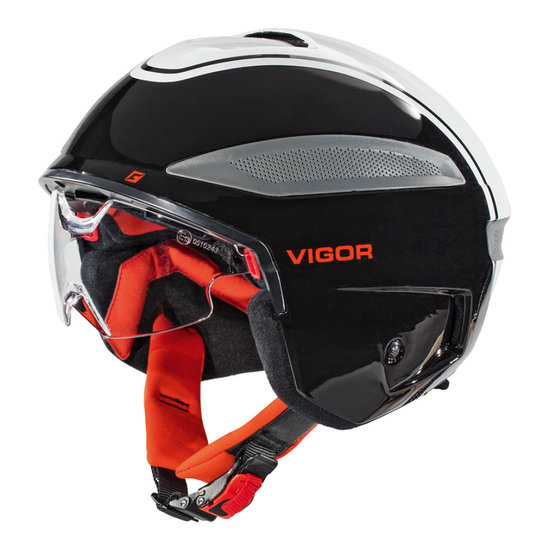 Cratoni Vigor Zwart-Wit-Rood Pedelec Helm 54-55