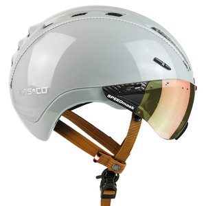 Casco Roadster Plus Sand e bike helm - Met Casco Speedmask Sunset Vizier