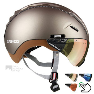casco roadster olive e bike helm met vizier carbonic multilayer 04.5025.U - 04.5027.U - 04.5028.U