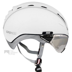 casco roadster wit e bike helm met vizier 04.5014.U